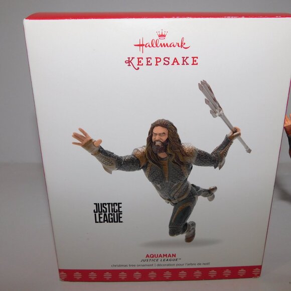 2017 Hallmark Keepsake Justice League Aquaman Christmas Tree Ornament - Picture 2 of 11